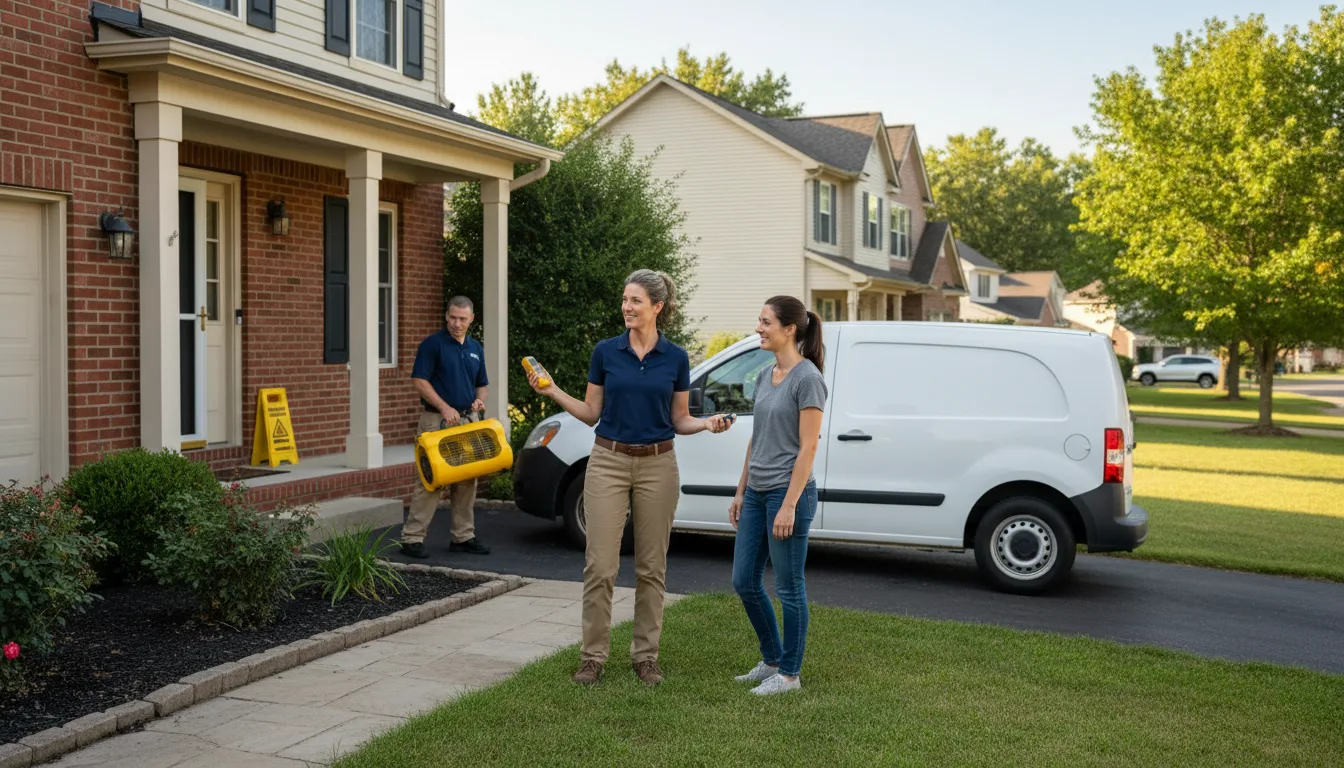 Residential water damage restoration in Scotrun, PA